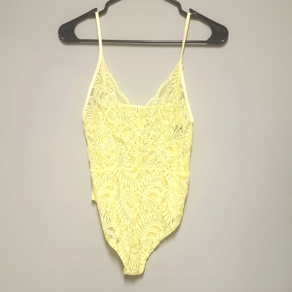 Yellow Lace bodysuit